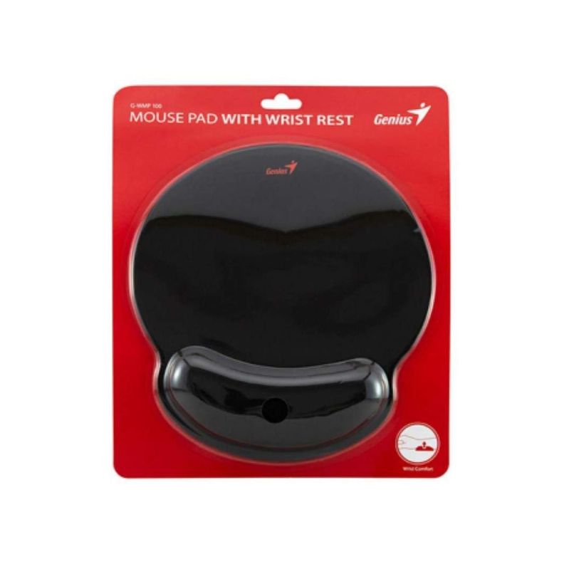 MousePad Redondo Ergonomico 25x23x2.5 Cm Negro Genius-2