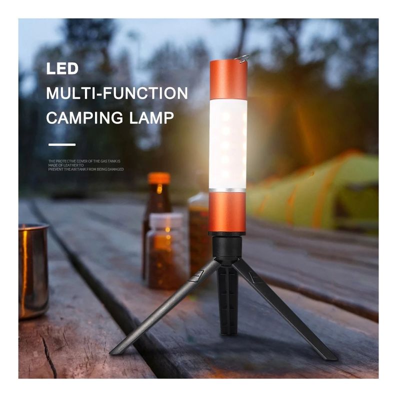 Lampara Camping Multifunción recargable Trípode 12 horas uso-1