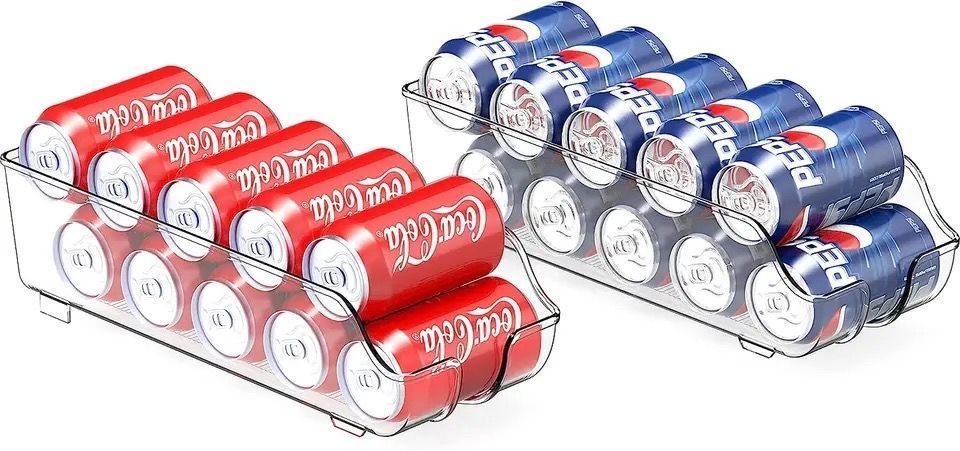 Organizador Latas Bebidas Refrigerador Despensa Recipiente-1