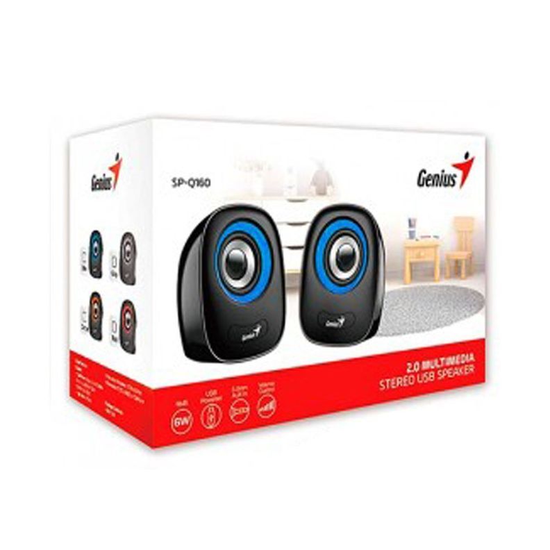Parlantes Pc Notebook Estereo Genius Azul-0