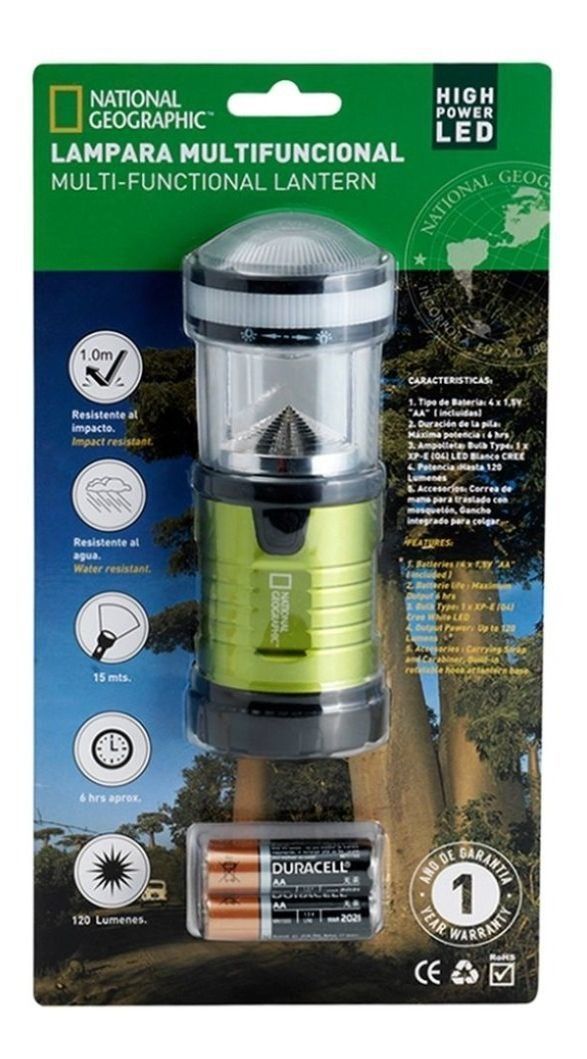     Lampara Camping 120l Nueva Original National Geographic-2