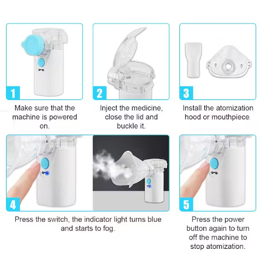 Nebulizador Inhalador Recargable Todas Las Edades-4