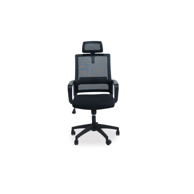 Silla De Escritorio Ergonómica Negra-0