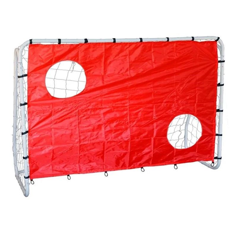 Arco De Futbol Plegable Con Red Y Tela De Pratica-1