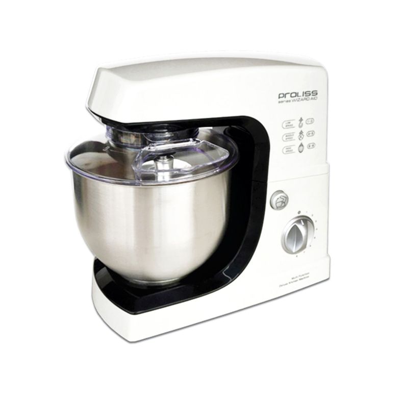 Batidora Amasadora 1200w De 8 Velocidades Color Blanco - PuntoStore-0