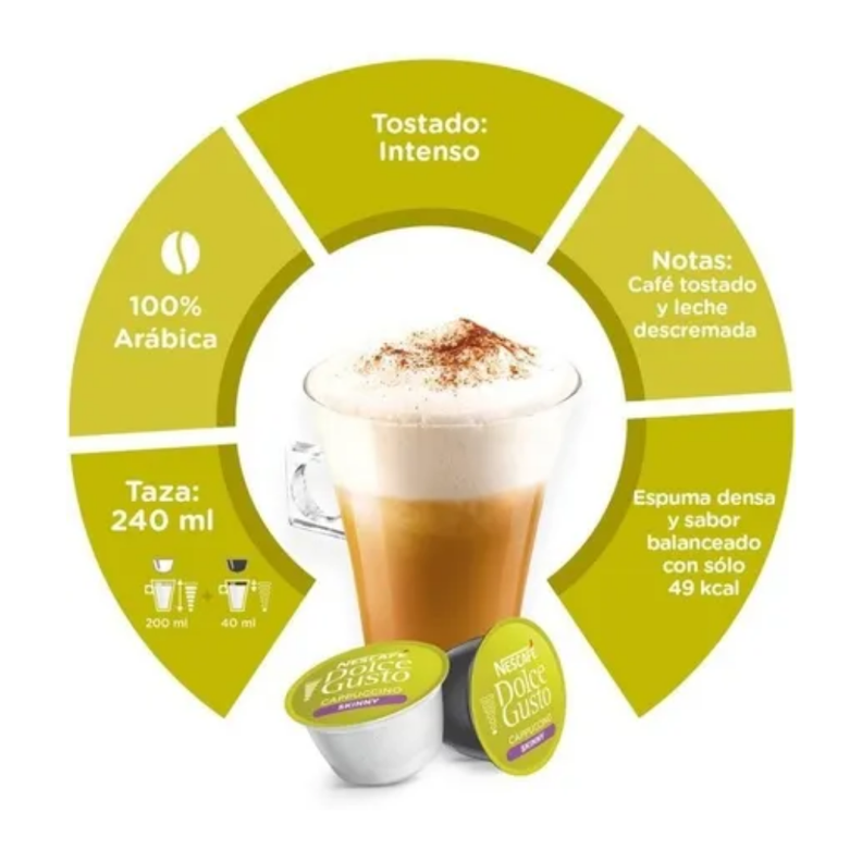 Capsulas de Café Dolce Gusto Capuccino Skinny x3-1