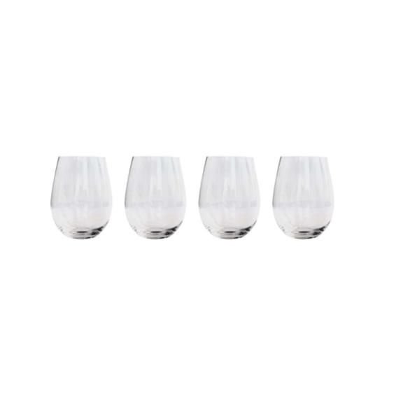 SET 4 VASOS REDONDOS VIDRIO WAYU-0