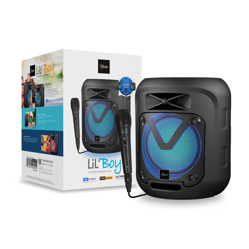 Parlante Karaoke Bluetooth Con Micrófono LilBoy - Puntostore-3