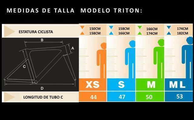 Bicicleta Sunpeed Ruta Triton Negra 50 (M)-6