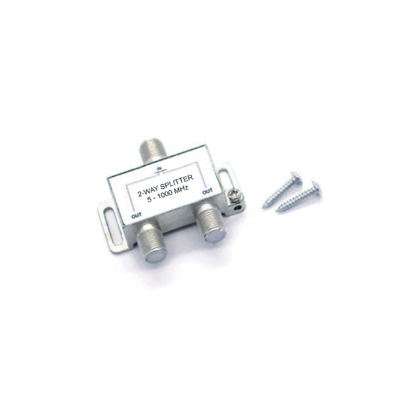 Splitter Coaxial Televisión Satelital 5-1000Mhz 2 Salidas-0
