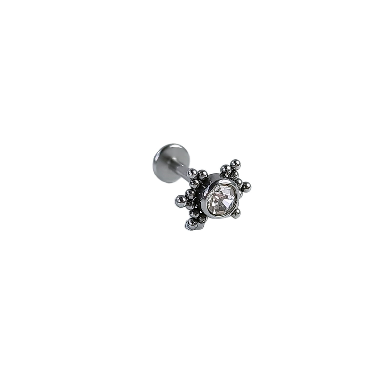Piercing Oreja Tragus Conch Labret Modelo Spider Hipoalergénico Unidad-0