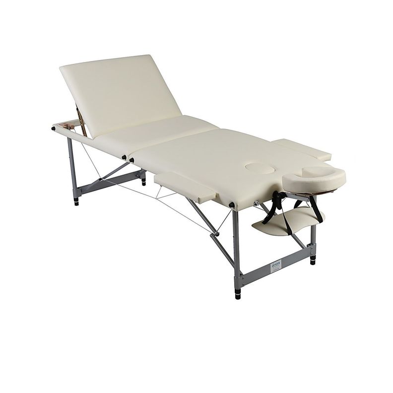 Camilla Plegable A3 Pro Ruedas Beige-0