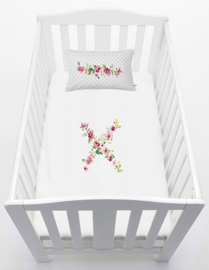 Cubreplumon Pack & Play, Letras Vintage X Blanco