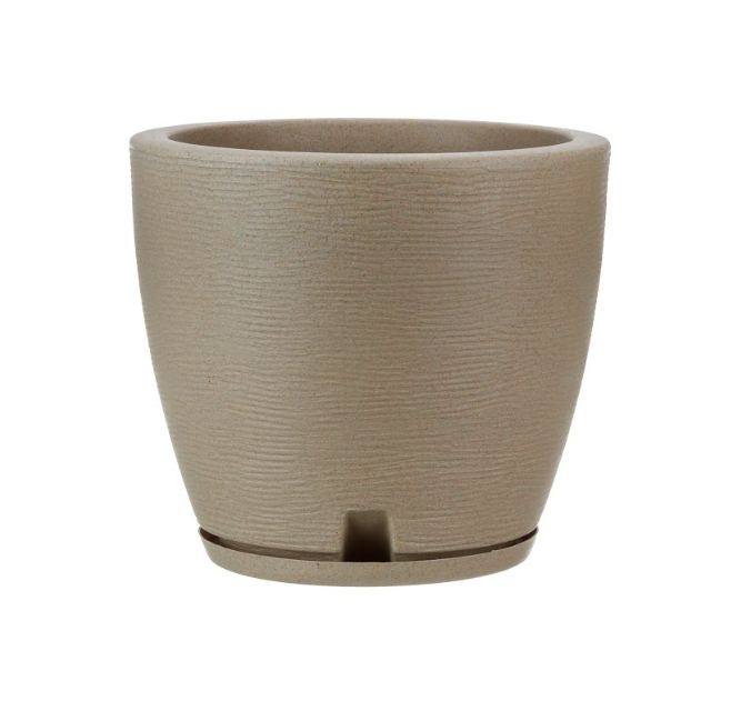 MACETERO FLORIDIS AMSTERDAM BEIGE 28CM DE ALTO-1