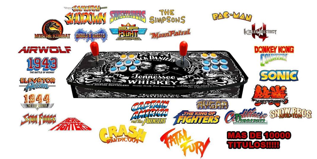 Joystick Consola Arcade Conexión Hdmi 9000 Games (Modelo Jack)-1