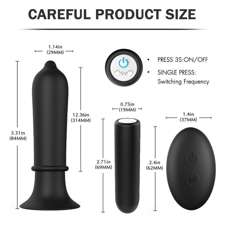 Plug Anal Vibrador Control Remoto Titi-2