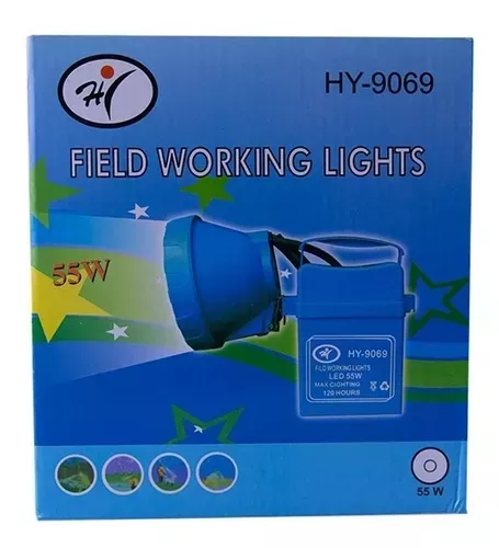 Foco Led Caza 55w Linterna Minera Caza Luz Blanca-3