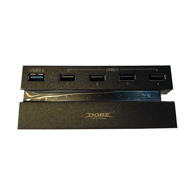 Hub Usb 5 Puertos Usb 3.0 Dobe Pro Consolas - Puntostore Negro