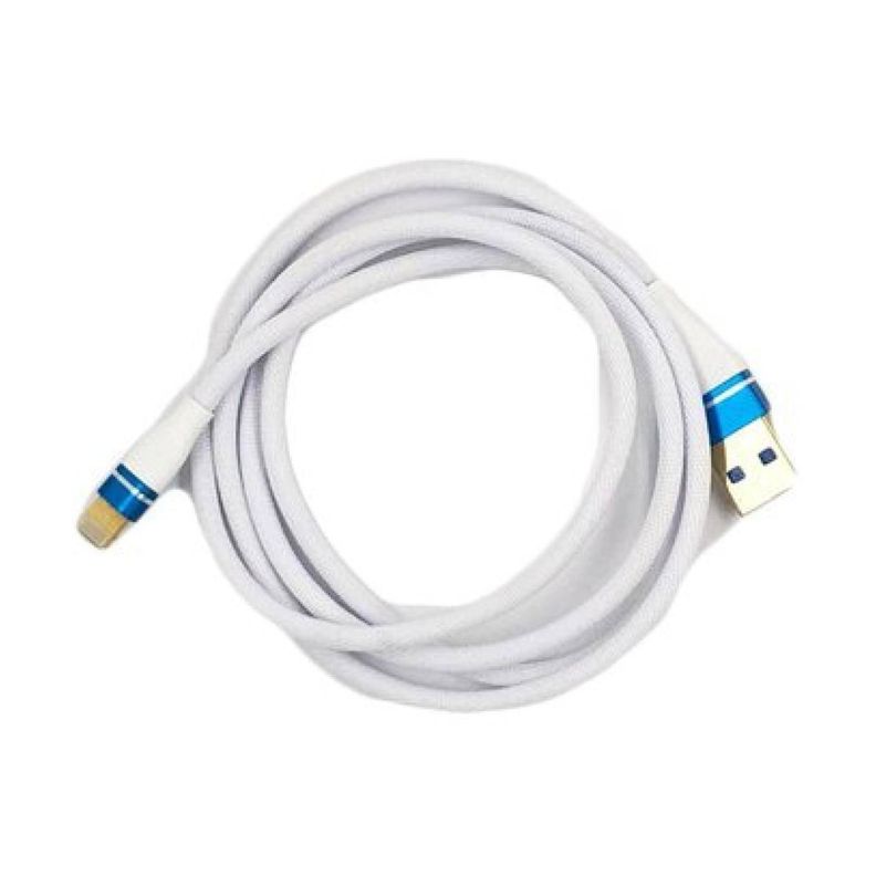 Cable USB a Lightning Carga Rapida 1mt Blanco-0