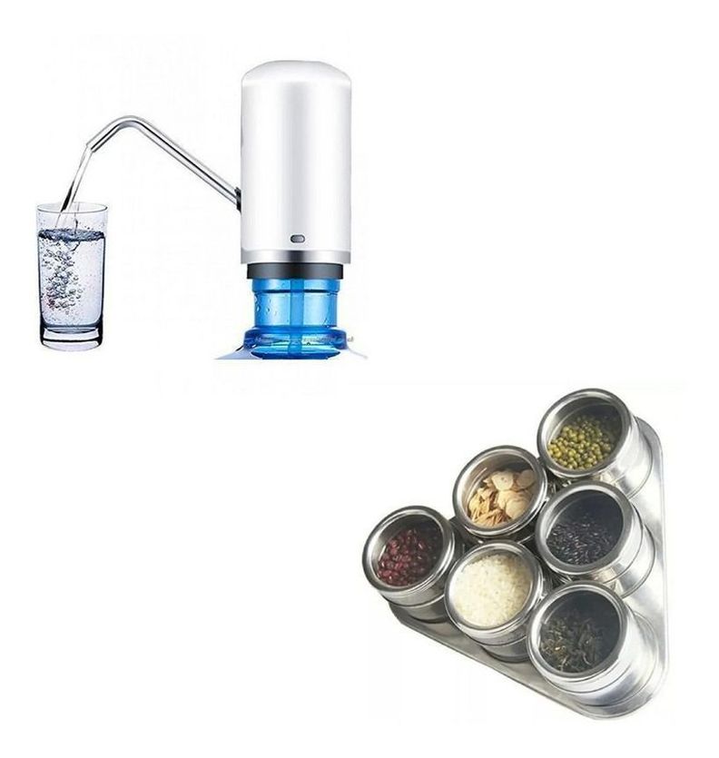 Dispensador Automatico Agua + Especiero Triangular-0