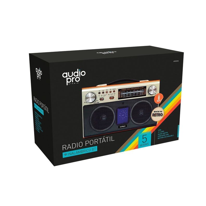 Radio Retro Bluetooth USB AM FM Audiopro-2