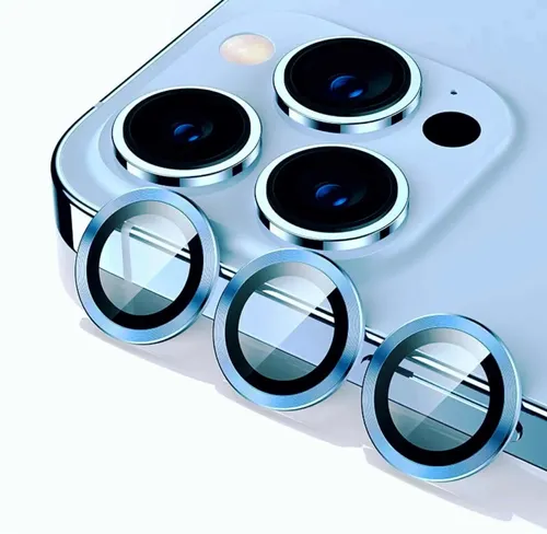 Protector Para Lente Camara iPhone 14 Pro / 14 Pro Max - Azul Sierra-0