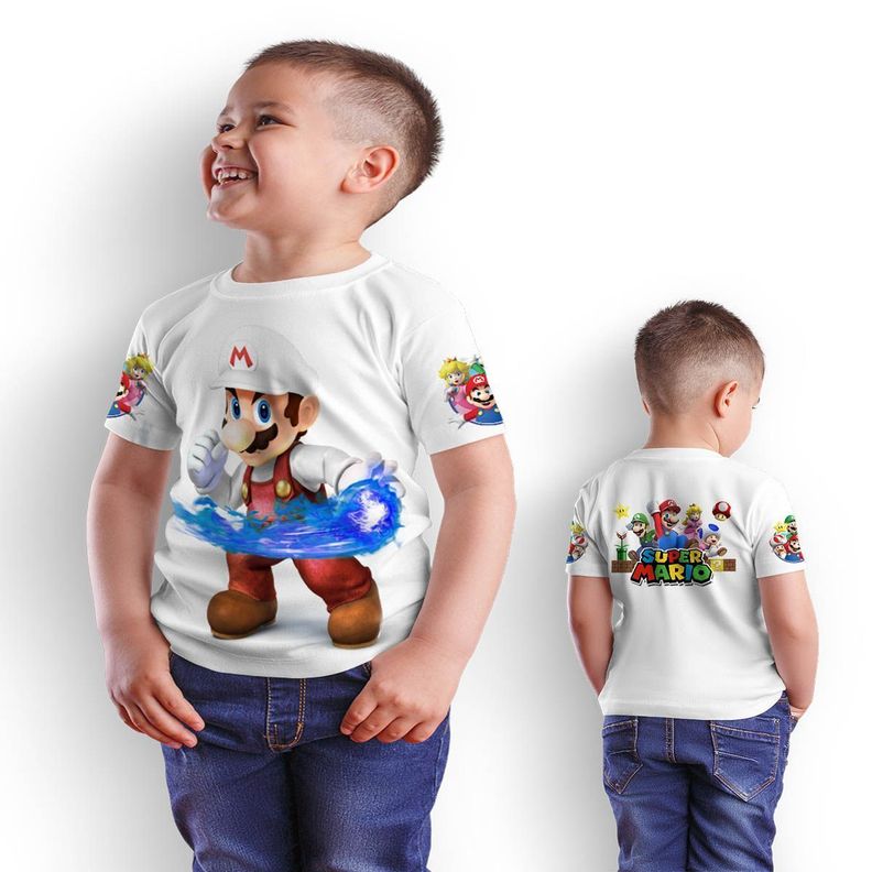 Polera Juvenil Super Mario Bros D7-1