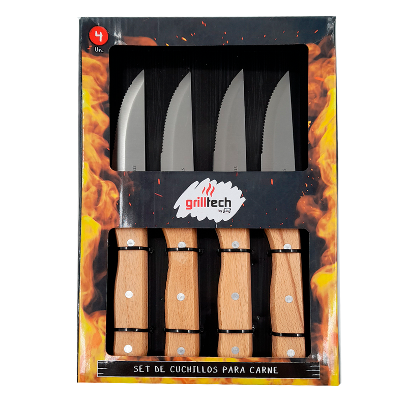 Display Box 4 cuchillos de carne-0