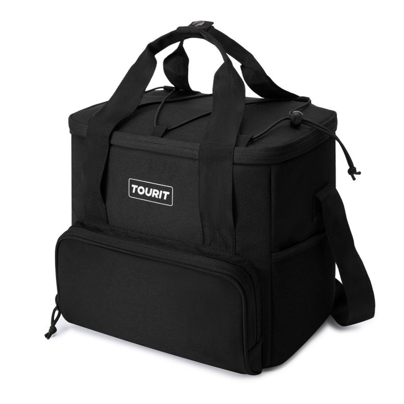 Tourit Cooler Bag refrigerador aislado portátil de 14L -Negro-0