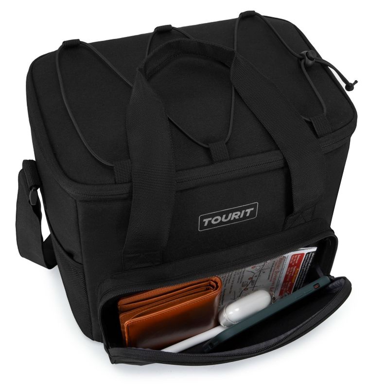 Tourit Cooler Bag refrigerador aislado portátil de 14L -Negro-5