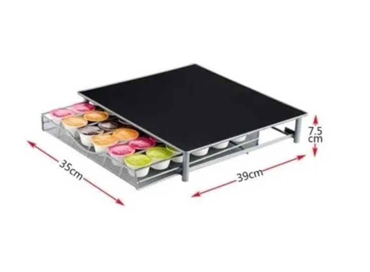 Porta Cápsulas De Café Organizador Estante Cajón 36u-2