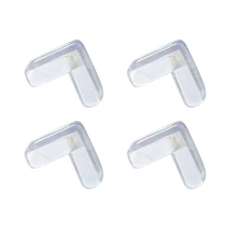 Protector de Esquinas, Protector esquina mesa para bebes  Pack 4 Unidades Transparentes -0