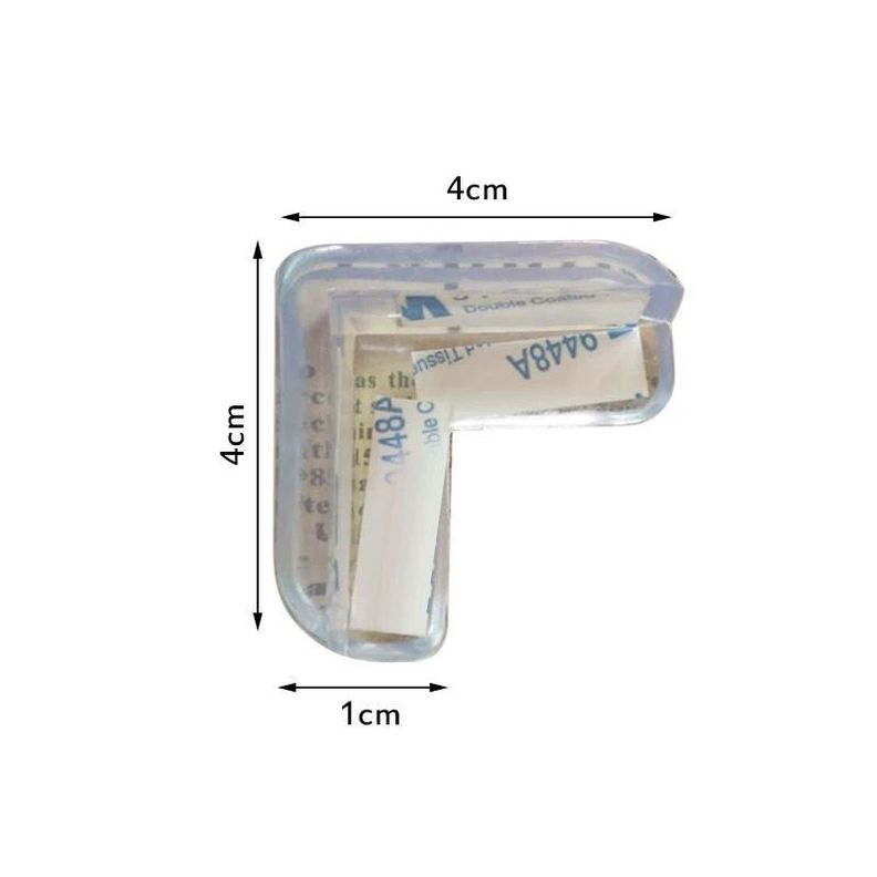 Protector de Esquinas, Protector esquina mesa para bebes  Pack 4 Unidades Transparentes -1