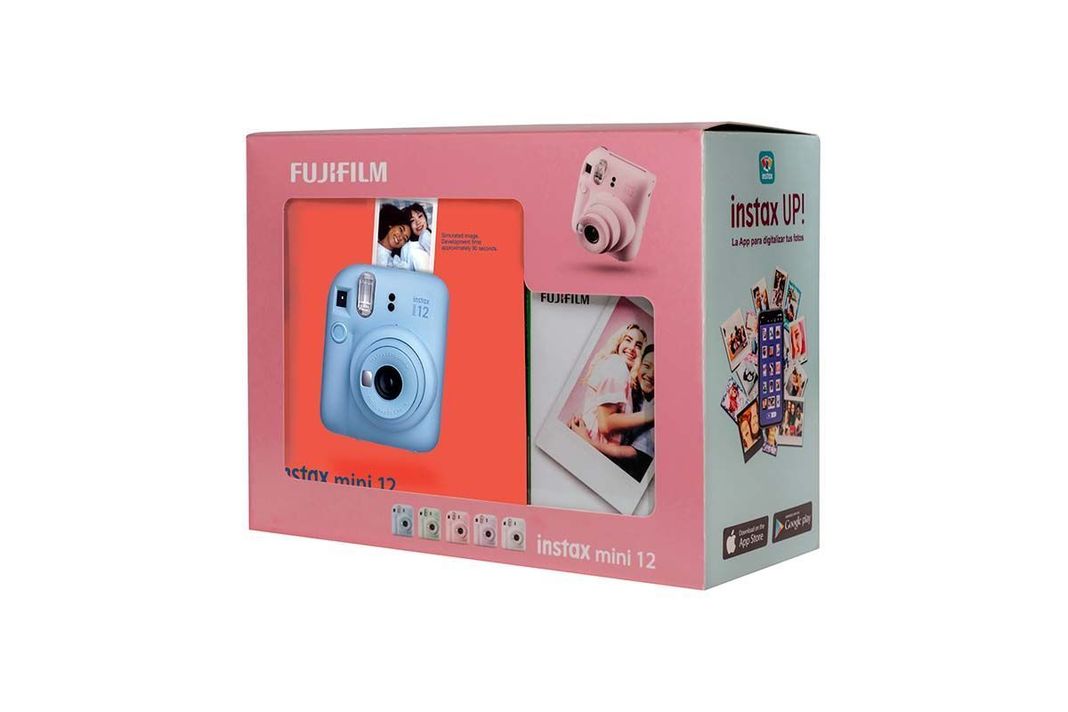 KIT INSTAX MINI 12 – PASTEL BLUE + 10 PELÍCULAS-1