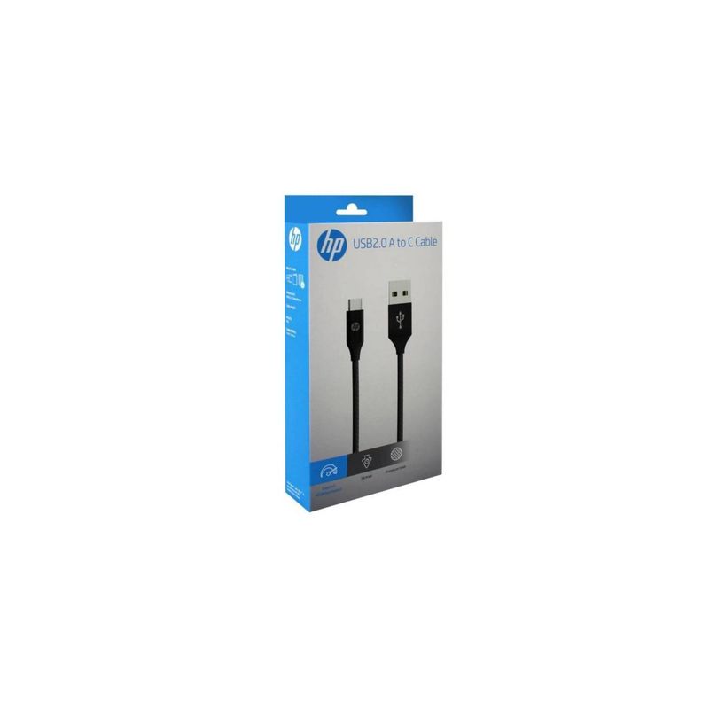 Cable HP USB 2.0 a Tipo C 2mt Black-2