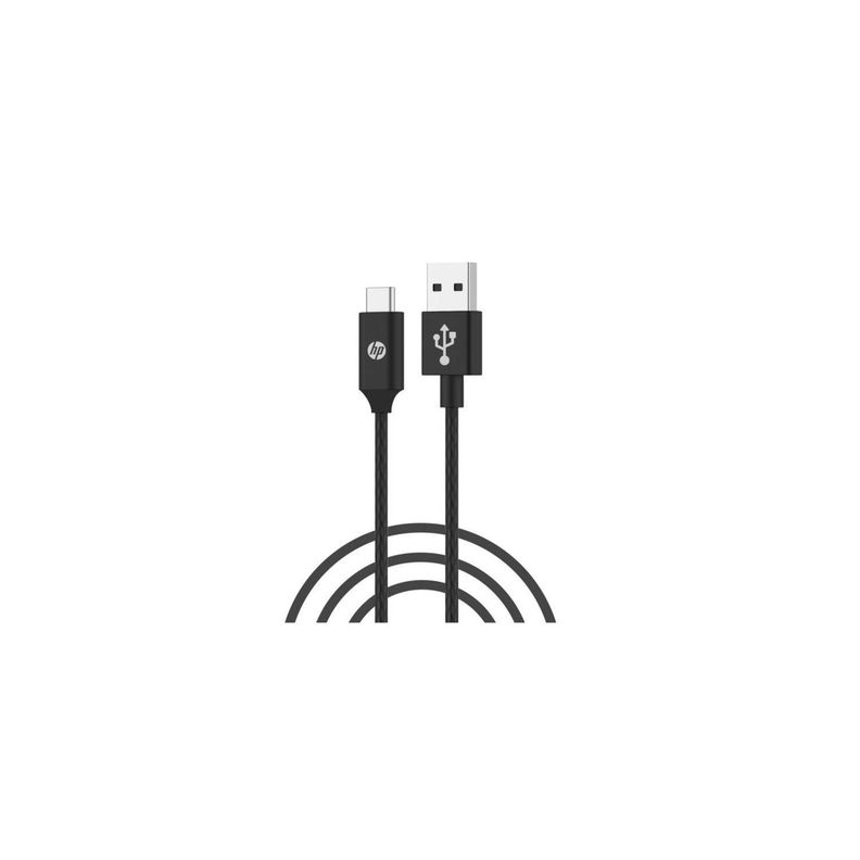 Cable HP USB 2.0 a Tipo C 2mt Black-1