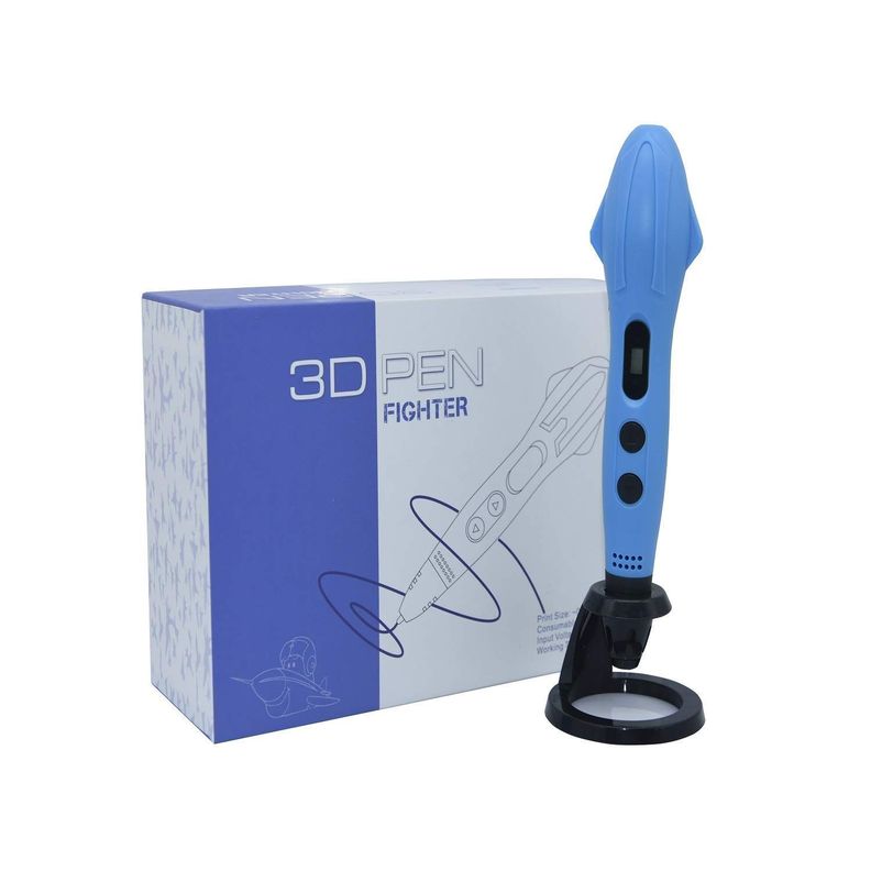 Boligrafo de impresión 3D SM-03 PLA ABS + 54mts filamentos - azul-3