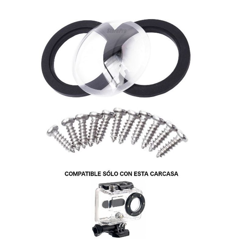 Lente Carcasa para Gopro 1 y 2-0