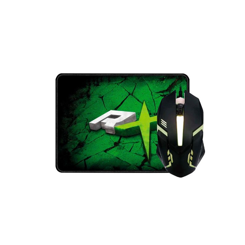 Kit Gamer Pro Mouse Iluminado 1000DPI + Mouse Pad Reptilex-0