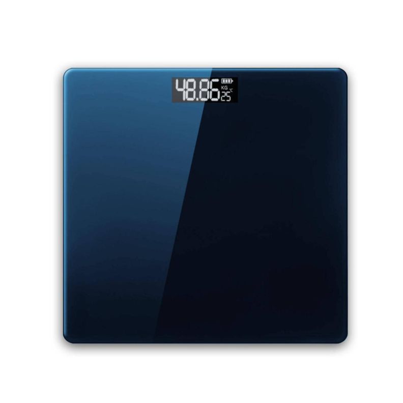 Pesa Balanza Personal Vidrio Templado 180Kg Azul Dblue-0
