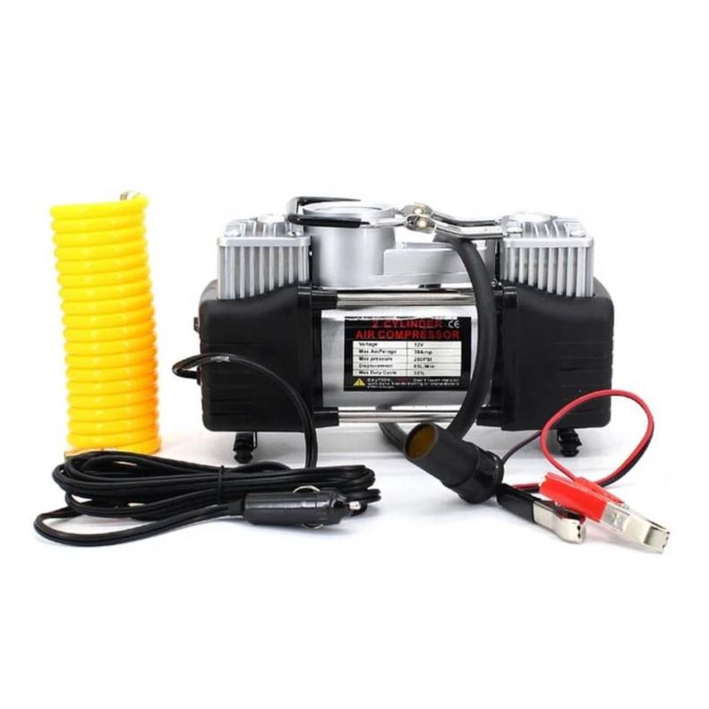 Compresor De Aire Portatil Doble Piston 12V 150PSI Rapido-1