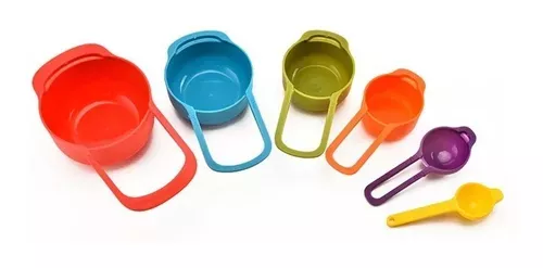 Pack X6 Cucharas Tazas Medidoras Cucharas Medidora Plastico-2