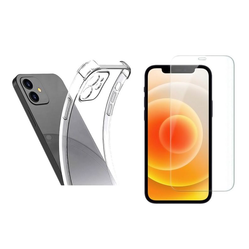 Carcasa Para iPhone 12 y Mica Lamina de Vidrio-5