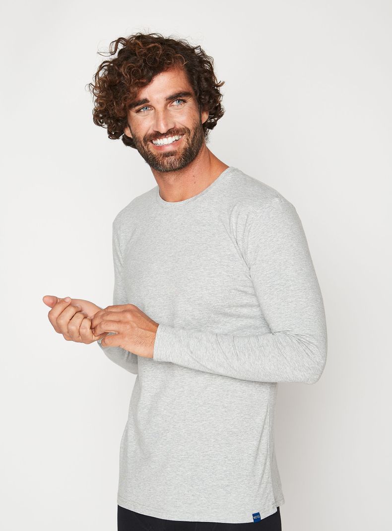 CAMISETA ALGODÓN MANGA LARGA -1