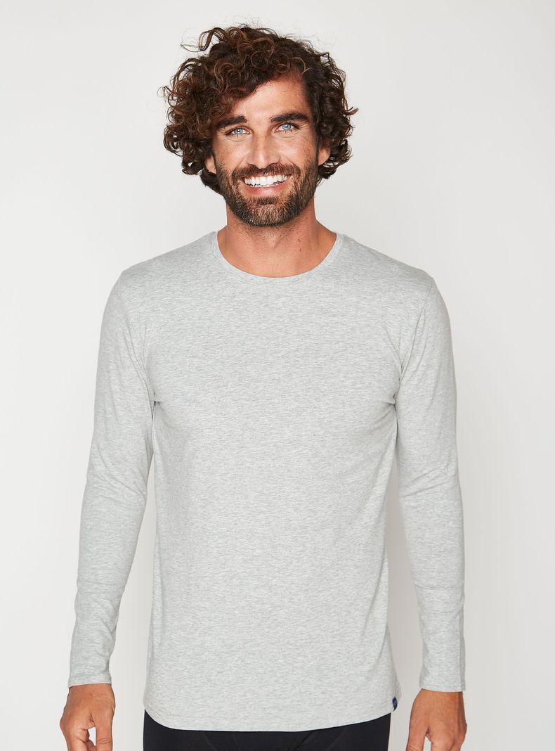 CAMISETA ALGODÓN MANGA LARGA -0