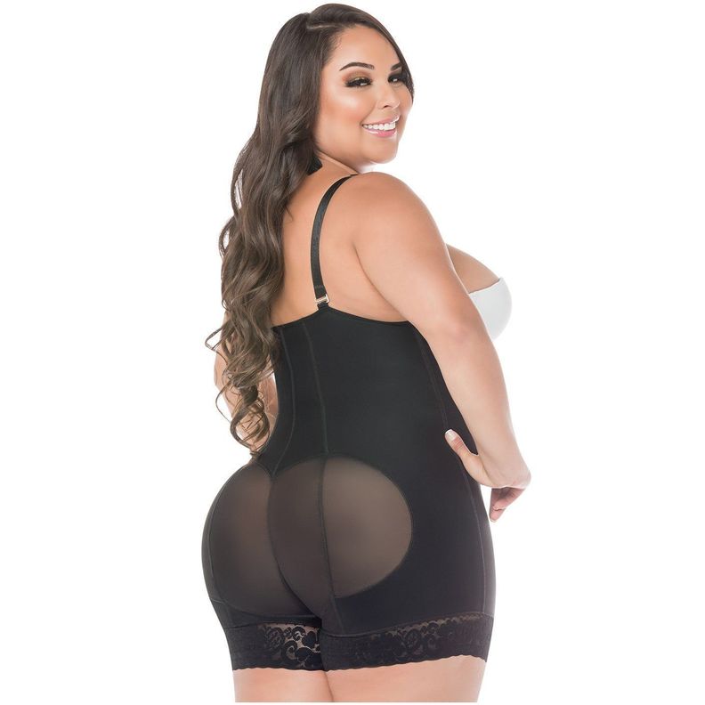 Faja Colombiana Moldeadora y Reductora En Short 214 Negro-1