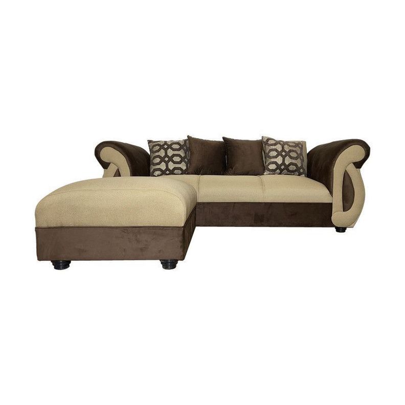 Seccional New Dominga Beige 3 Cuerpos