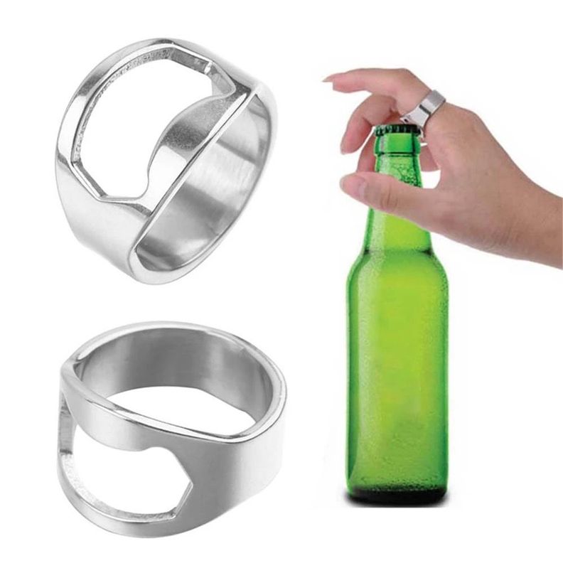 Anillo Abridor de Botellas Cervezas, Anillo Destapador-3