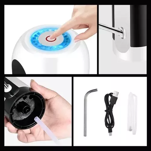 Bomba Dispensador Usb Agua Electrónico Recargable Botellón-2