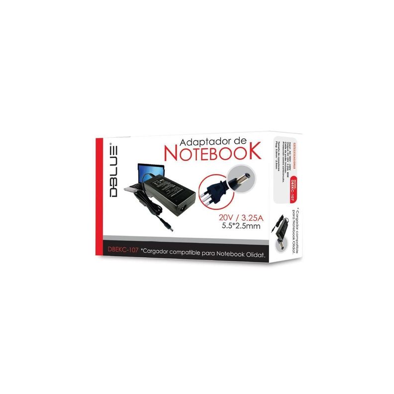 Cargador de Notebook Compatible Olidata 19.5V 3.34A 65W-1